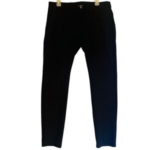 Eileen Fisher Womens Black Ponte Knit Slim Leggings Pants Size Large RN78121